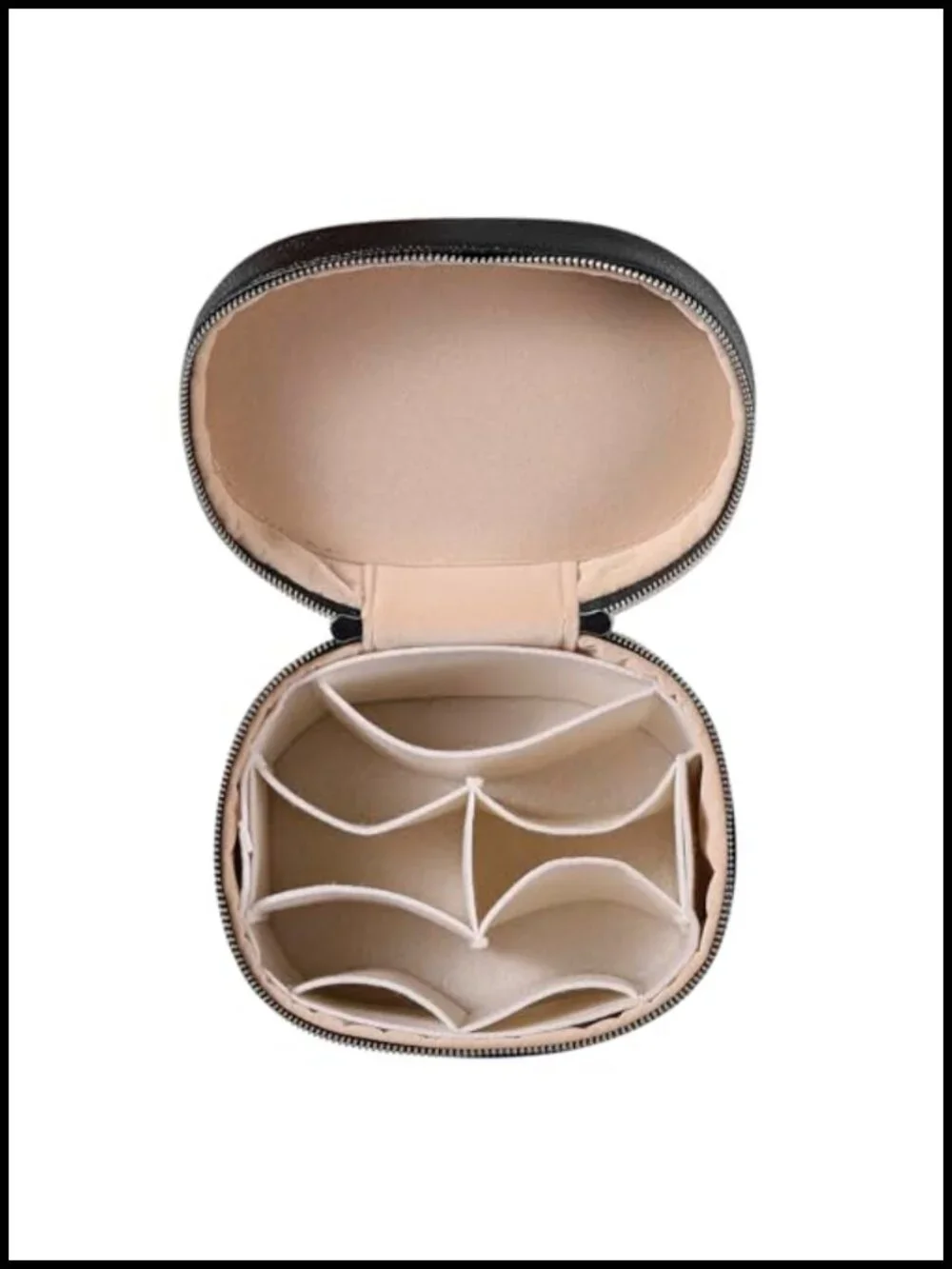 Makeup Bag Vanity Case with Divider and Handle, Aesthetic Cosmetic Organizer,